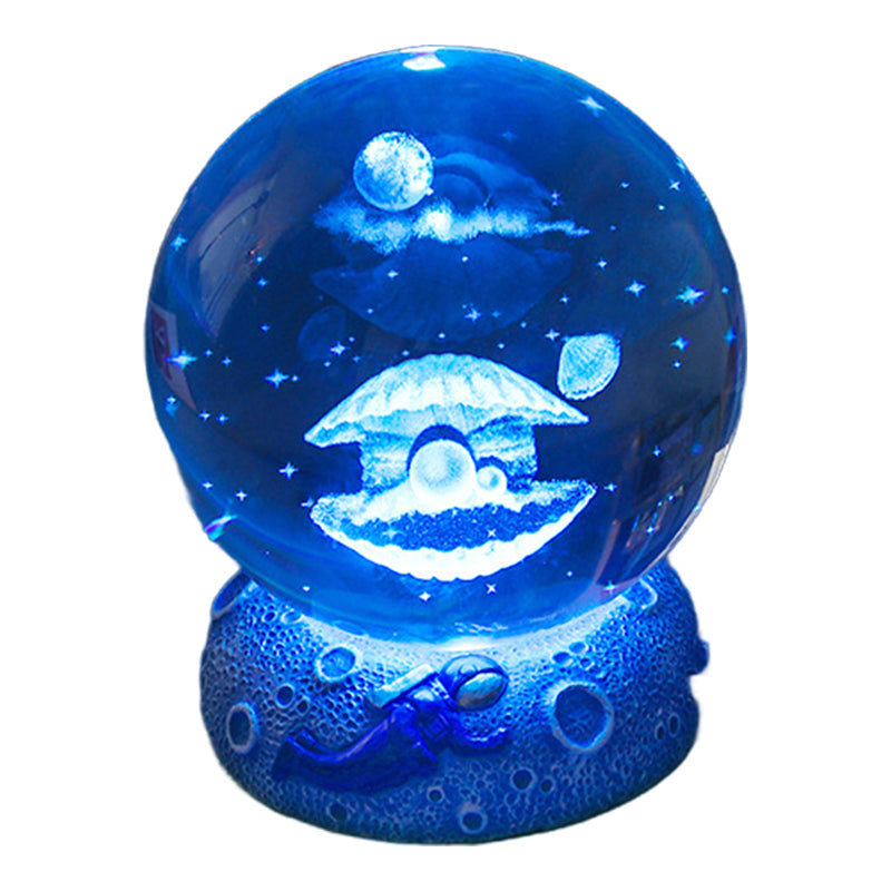 ✨ Time‑Limited Offer⚡Luminous Crystal Ball Night Lamp with Resin Base