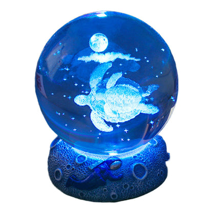✨ Time‑Limited Offer⚡Luminous Crystal Ball Night Lamp with Resin Base