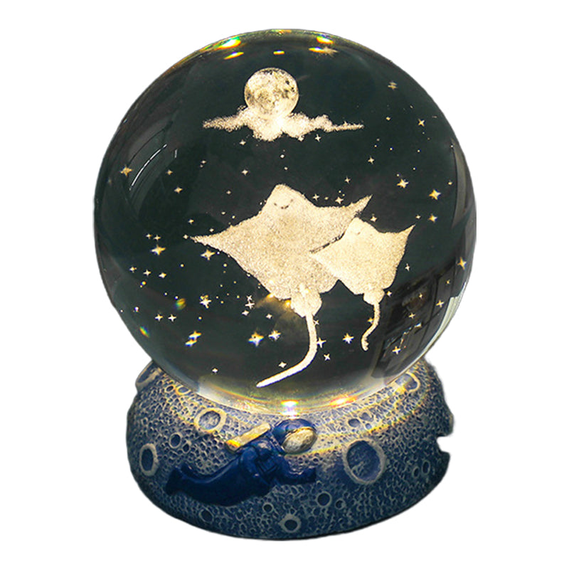 ✨ Time‑Limited Offer⚡Luminous Crystal Ball Night Lamp with Resin Base