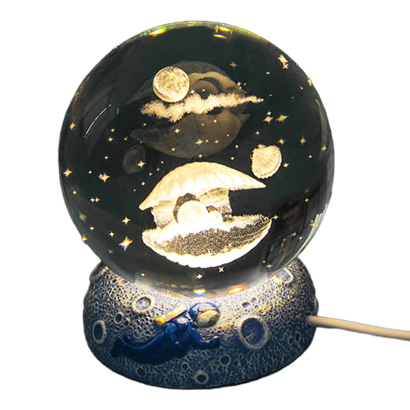 ✨ Time‑Limited Offer⚡Luminous Crystal Ball Night Lamp with Resin Base