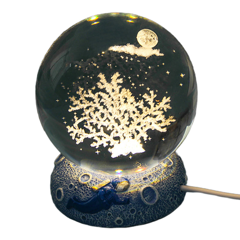 ✨ Time‑Limited Offer⚡Luminous Crystal Ball Night Lamp with Resin Base