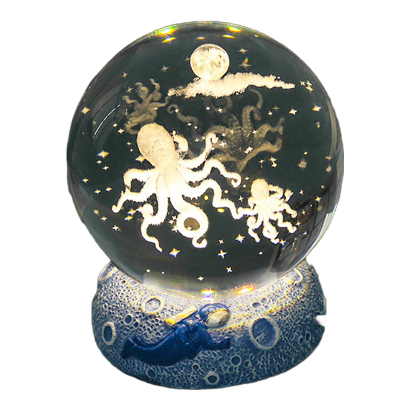 ✨ Time‑Limited Offer⚡Luminous Crystal Ball Night Lamp with Resin Base