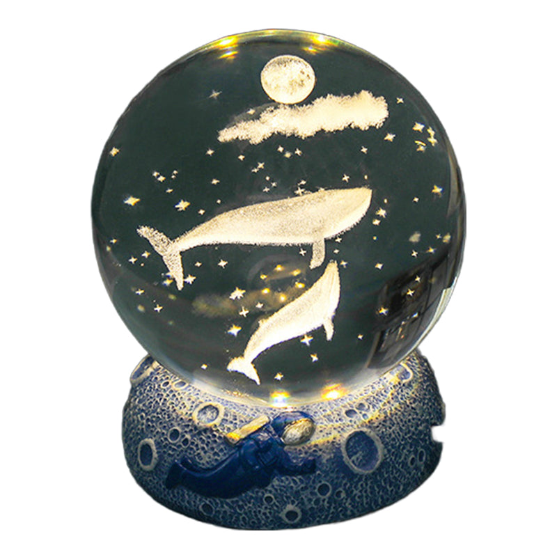 ✨ Time‑Limited Offer⚡Luminous Crystal Ball Night Lamp with Resin Base