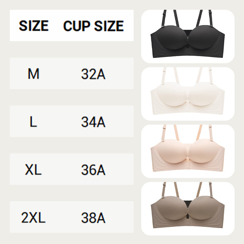⏳ Quick Sale 🎯Invisible Strap Front Buckle Push Up Bra