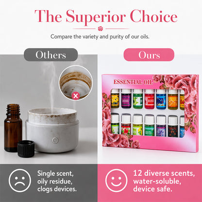 🛍️ Limited Time Drop ⚡12-Pack Water Soluble Essential Oils Set