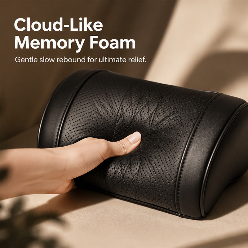 🚗💤 Drive in Comfort! Premium Memory Foam Car Neck Support Pillow