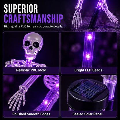 🎊 Special Blowout 🔥Solar Skeleton Ground Stake Lights Outdoor Waterproof Halloween Decor Lights
