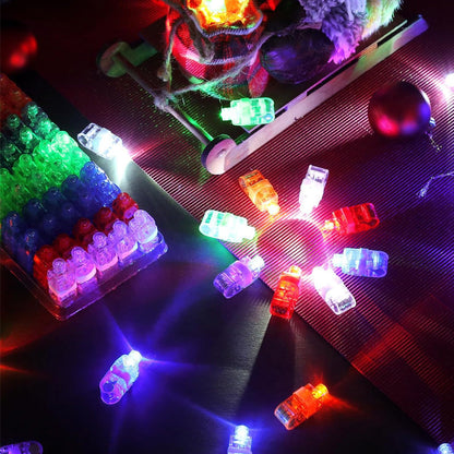 🎃 Halloween Perfect Picks ✨🌈 Colorful LED Finger Lights for Parties, Concerts & Glow Games
