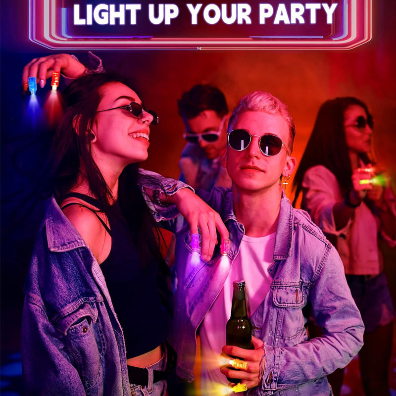 🎃 Halloween Perfect Picks ✨🌈 Colorful LED Finger Lights for Parties, Concerts & Glow Games