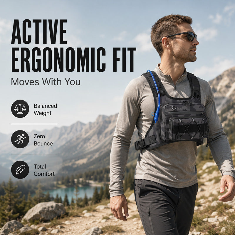 ⚡ Hot Savings 🔥Chest Bag Hydration Ready Cycling Vest Pack for Men