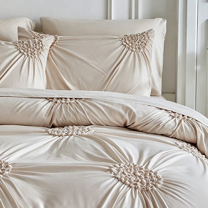 ⏳ Quick Sale 🎯Elegant Pinch Pleat Duvet Cover Set
