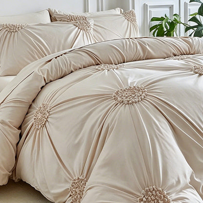 ⏳ Quick Sale 🎯Elegant Pinch Pleat Duvet Cover Set