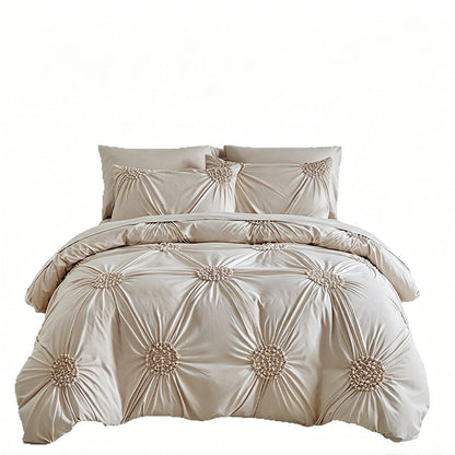⏳ Quick Sale 🎯Elegant Pinch Pleat Duvet Cover Set