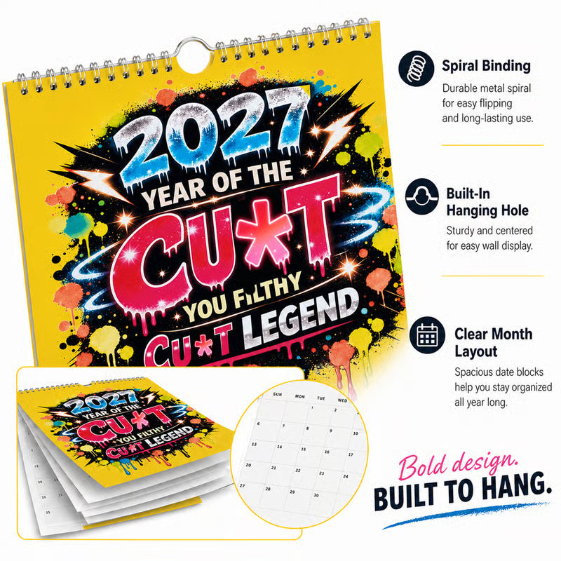 🛒 Mega Bargain 💥Funny Graffiti Wall Calendar