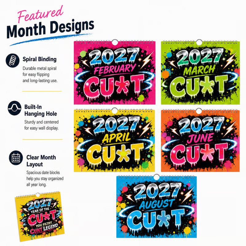 🛒 Mega Bargain 💥Funny Graffiti Wall Calendar