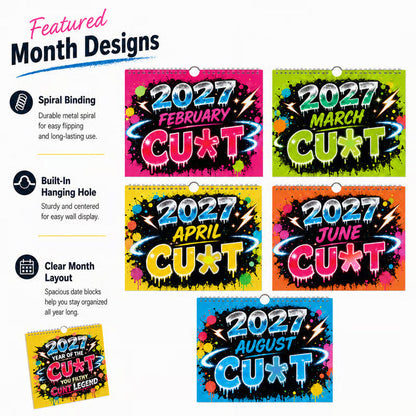 🛒 Mega Bargain 💥Funny Graffiti Wall Calendar