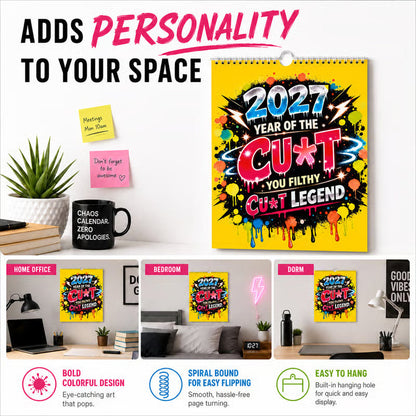 🛒 Mega Bargain 💥Funny Graffiti Wall Calendar