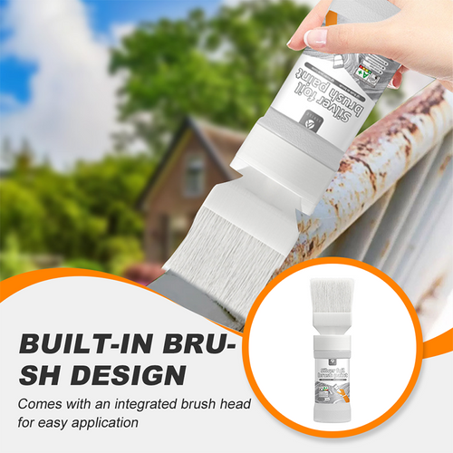 💰 Instant Discount ⏳Water-Based Metallic Silver Paint with Built-in Brush