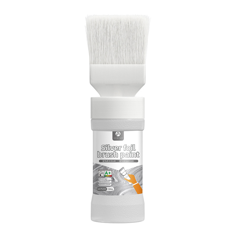 💰 Instant Discount ⏳Water-Based Metallic Silver Paint with Built-in Brush