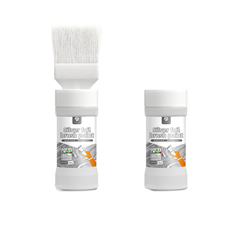 💰 Instant Discount ⏳Water-Based Metallic Silver Paint with Built-in Brush