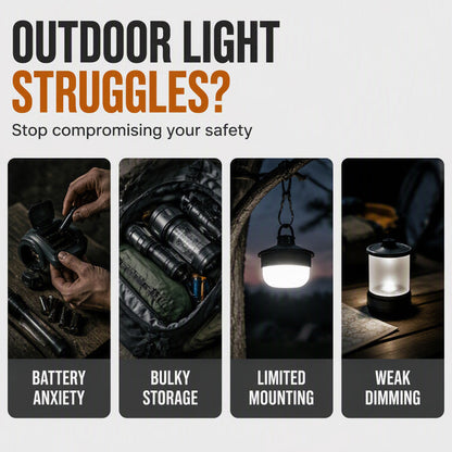 🛍️ Limited Time Drop ⚡Solar Telescopic Camping Light with Magnetic Base