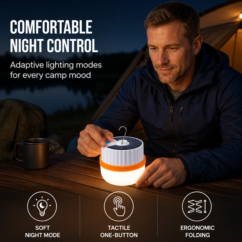 🛍️ Limited Time Drop ⚡Solar Telescopic Camping Light with Magnetic Base