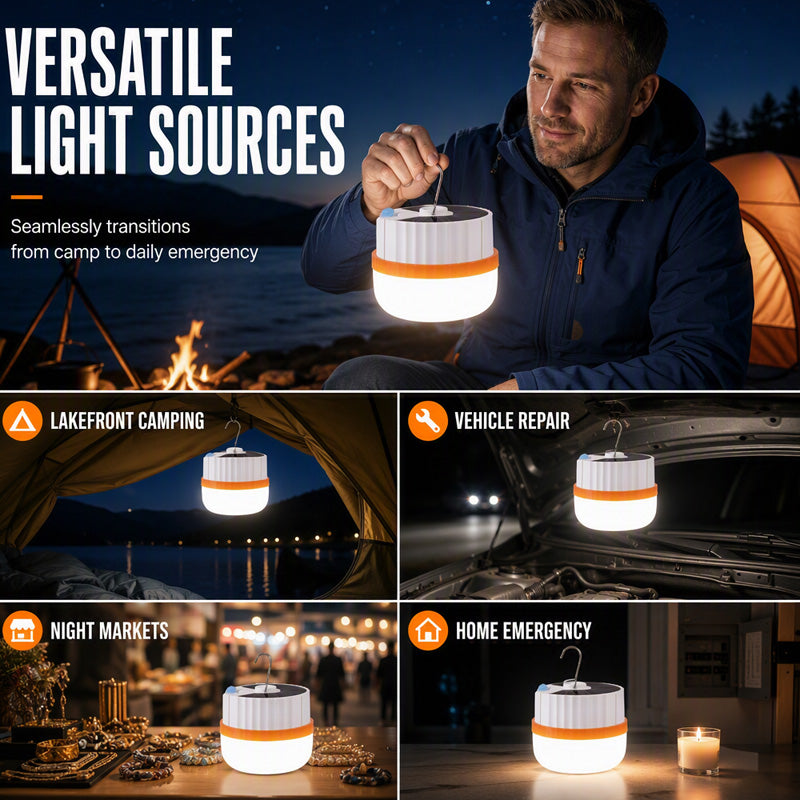 🛍️ Limited Time Drop ⚡Solar Telescopic Camping Light with Magnetic Base