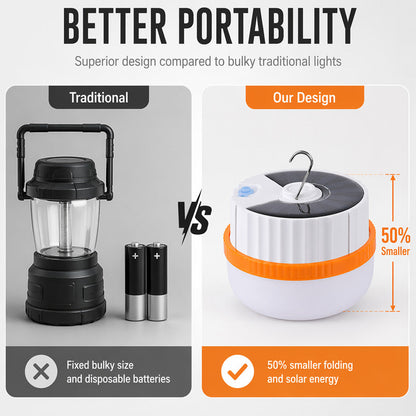 🛍️ Limited Time Drop ⚡Solar Telescopic Camping Light with Magnetic Base