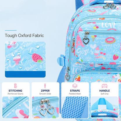 ✨ Time‑Limited Offer ⚡Girls' Cute Multi-Pocket School Backpack