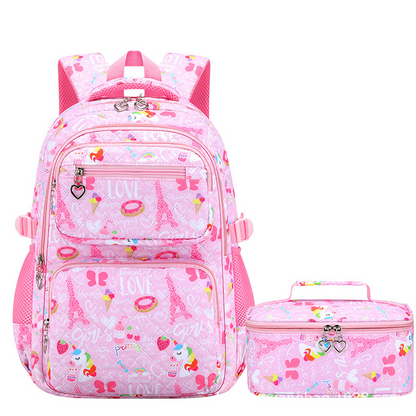 ✨ Time‑Limited Offer ⚡Girls' Cute Multi-Pocket School Backpack
