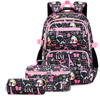✨ Time‑Limited Offer ⚡Girls' Cute Multi-Pocket School Backpack