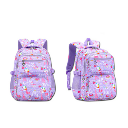 ✨ Time‑Limited Offer ⚡Girls' Cute Multi-Pocket School Backpack