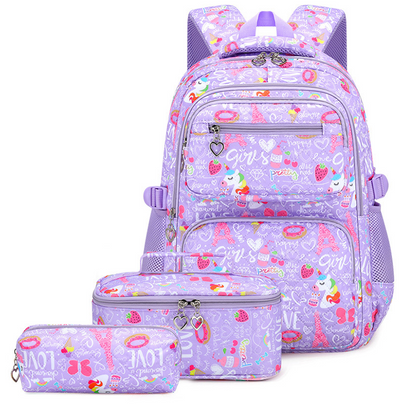 ✨ Time‑Limited Offer ⚡Girls' Cute Multi-Pocket School Backpack