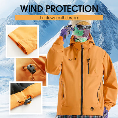 Fall New Arrivals-Outdoor Waterproof Sports Hooded Jacket– Windproof Breathable Sports Raincoat with Multi-Pockets, Durable & Abrasion-Resistant