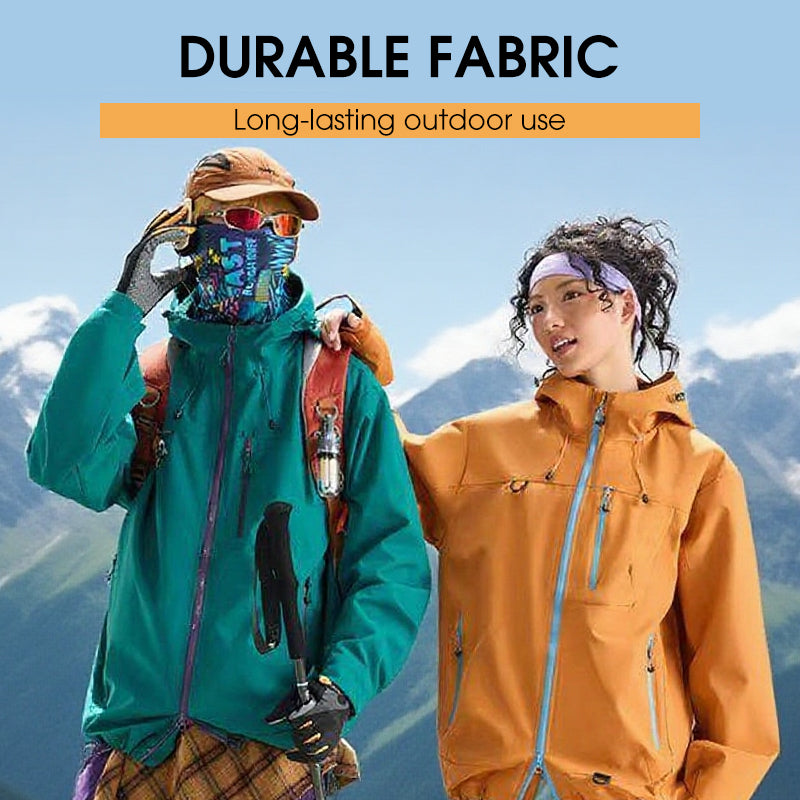 Fall New Arrivals-Outdoor Waterproof Sports Hooded Jacket– Windproof Breathable Sports Raincoat with Multi-Pockets, Durable & Abrasion-Resistant