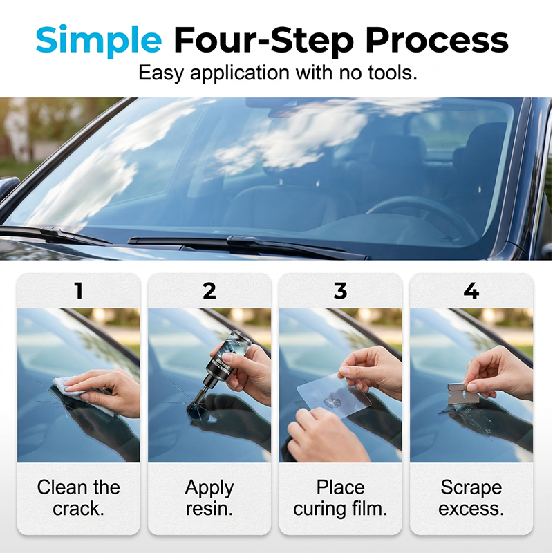 ⏳ Quick Sale Buy 2 - 60% OFF🎯Advanced UV Resin Glass DIY Repair Kit
