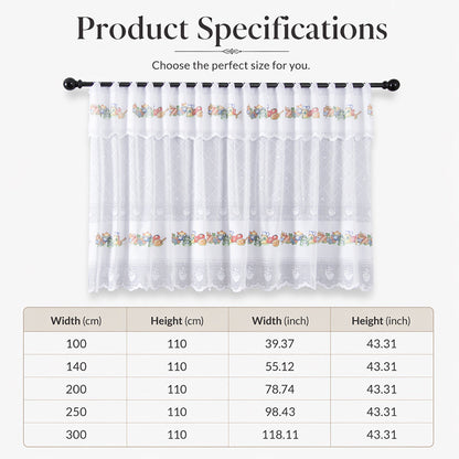 ✨ Time‑Limited Offer ⚡Retro Lace Short Kitchen Curtain