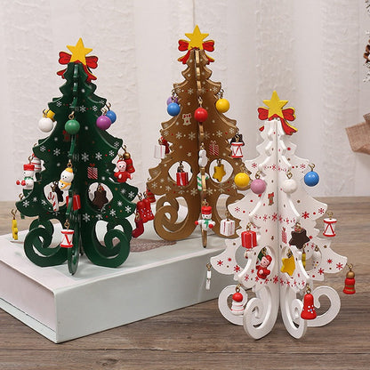 🎄 Los mejores regalos para todos🎅 Set de adornos de madera para árbol de Navidad DIY – Construye, decora y juega – Perfecto para la diversión familiar festiva y la decoración creativa ✨