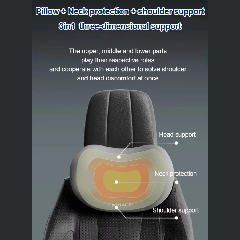 💰 Instant Discount ⏳Car Headrest Neck And Waist Pillow