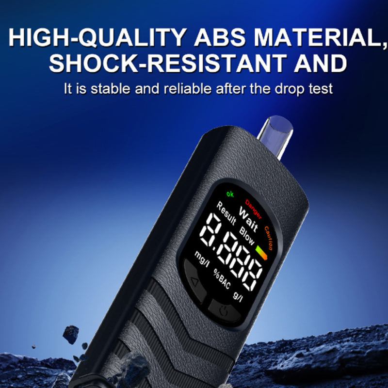 Rechargeable Alcohol Tester with LCD Screen and Voice Broadcast