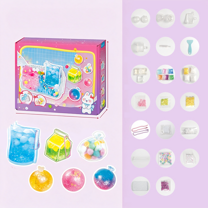 DIY Fried Ice Squishy Toy Kit with Cat Claw Design for Kids