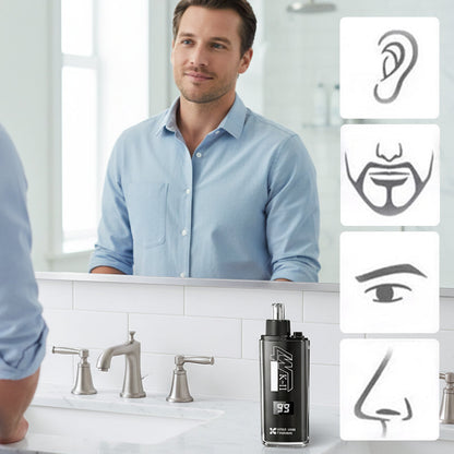 Nose & Ear Hair Trimmer with LED Display