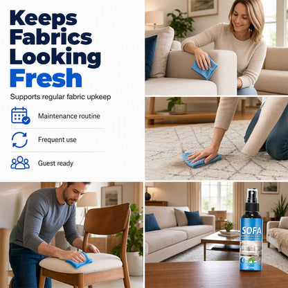 No-Rinse Fabric Cleaner Spray for Carpets & Couches