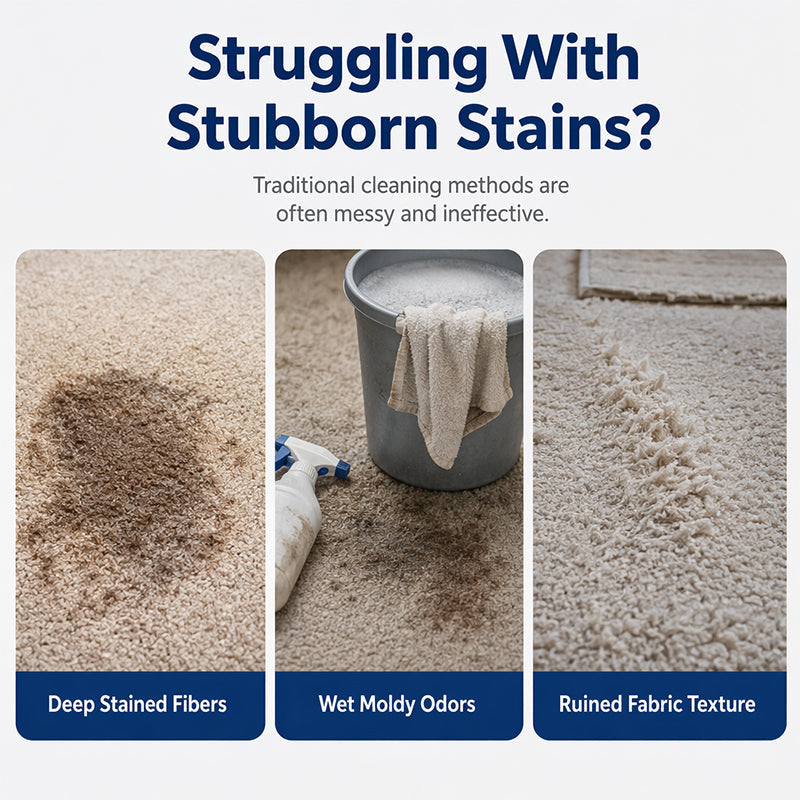 No-Rinse Fabric Cleaner Spray for Carpets & Couches