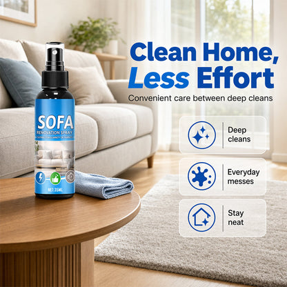No-Rinse Fabric Cleaner Spray for Carpets & Couches