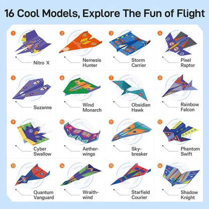 💎 Mehr Wert, weniger Kosten 🛍️ DIY-Papierflugzeug-Bausatz für Kinder – Kreativer MINT-Spaß ✈️