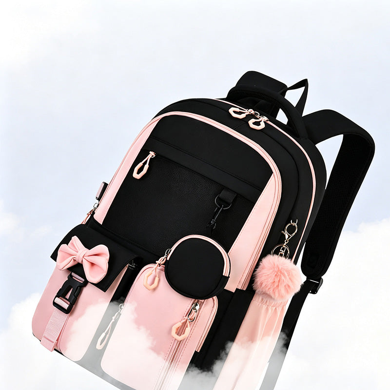 Cute Bowknot Lightweight School Backpack