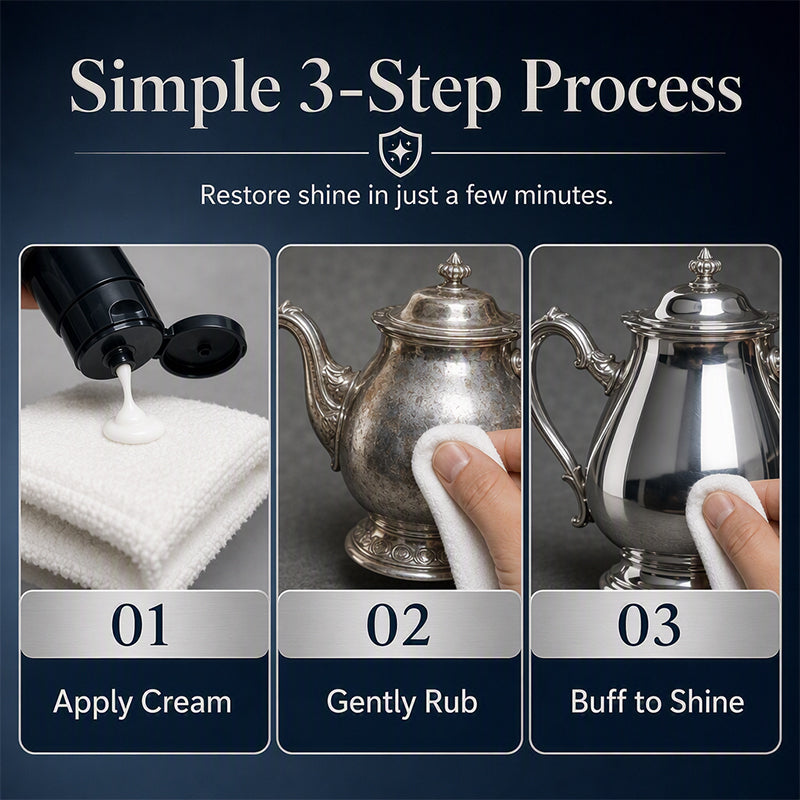 🎯 Amazing Deals - BUY 3 GET 5🔥Anti-Tarnish Silver Polish Cream for Jewelry & Metal
