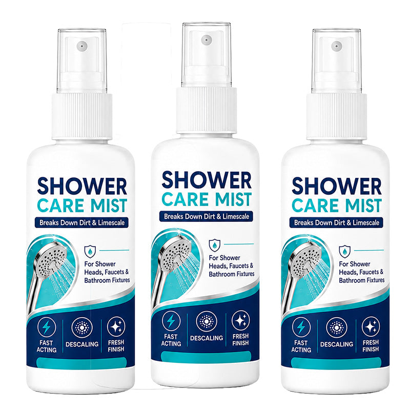 ⏳🏆2 KAUFEN, 1 GRATIS – 3er-Pack🚿✨Schnellwirkender Dusch-Kalkentferner-Spray – Löst hartnäckige Mineralablagerungen & Wasserflecken. Stellt den Wasserdurchfluss & Glanz wieder her – einfach aufsprühen & abwischen! 🧼💪