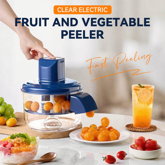 🛒 Mega Bargain 💥Transparent Electric Fruit and Vegetable Peeler